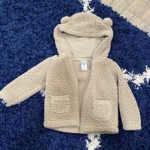 Fuzzy Infant Zip Up Fleece